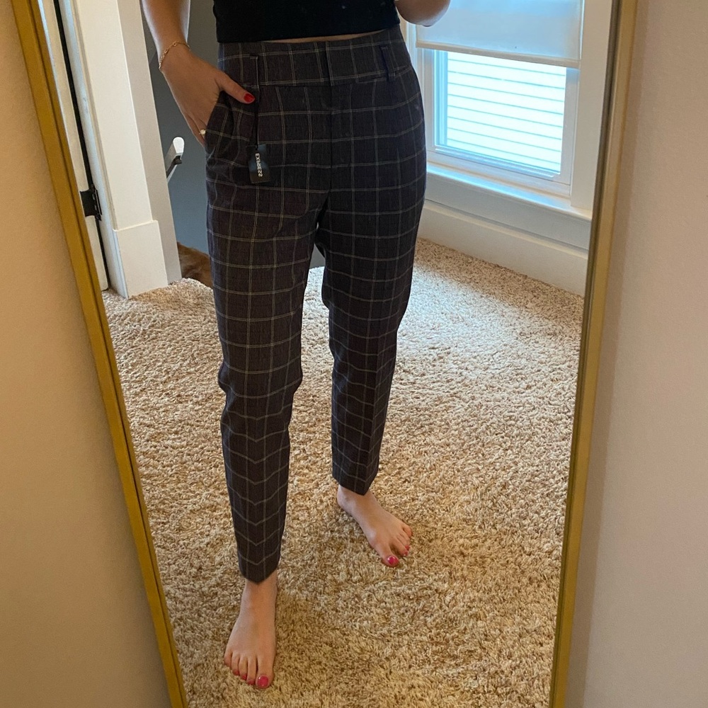 Express Plaid Dress Pants